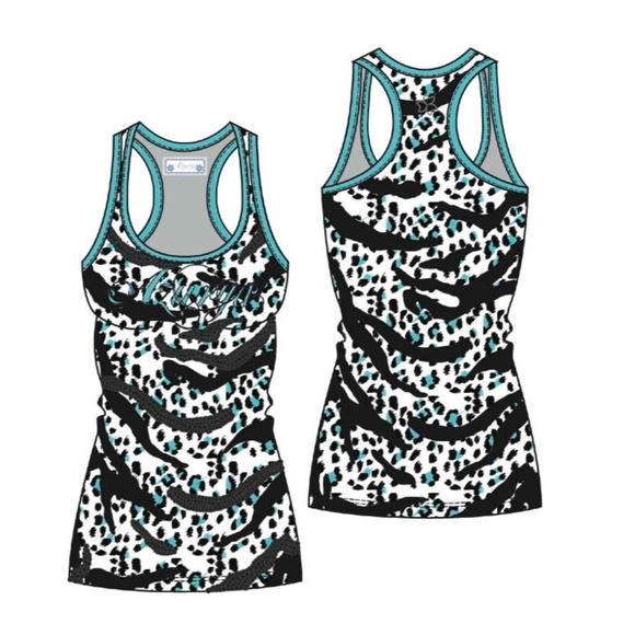 Leaopard & zebra patterns tank top combo white - Picture 2 of 4